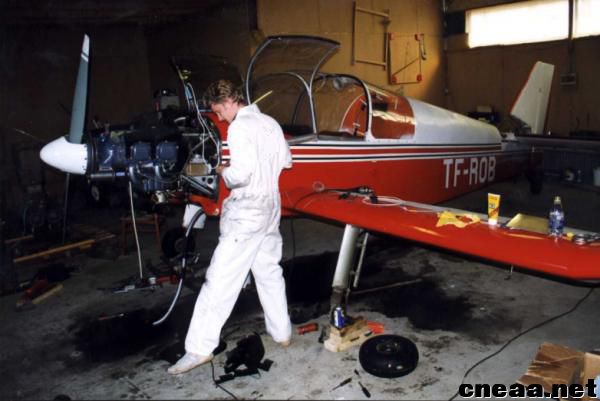 TF-ROB being refitted with new engine